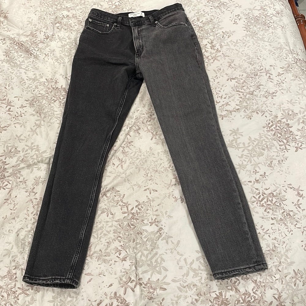 Two tone black jeans